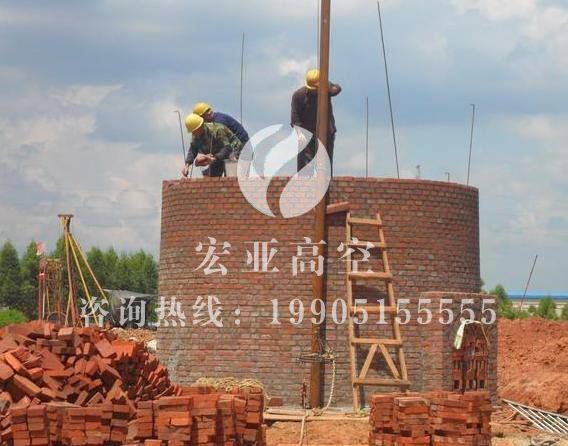 青海砖烟囱砌筑
